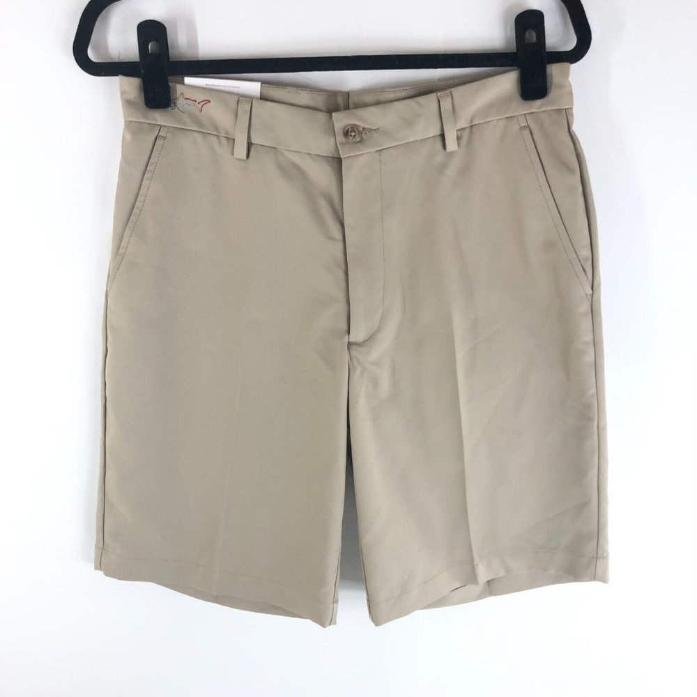 Greg Norman Mens Shorts ProFit Beige 30